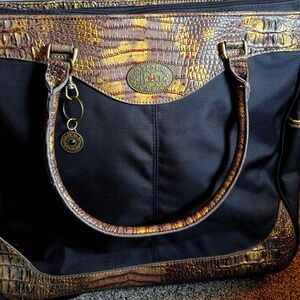 Reba Western Black Large Carry-on Tote/Computer Case